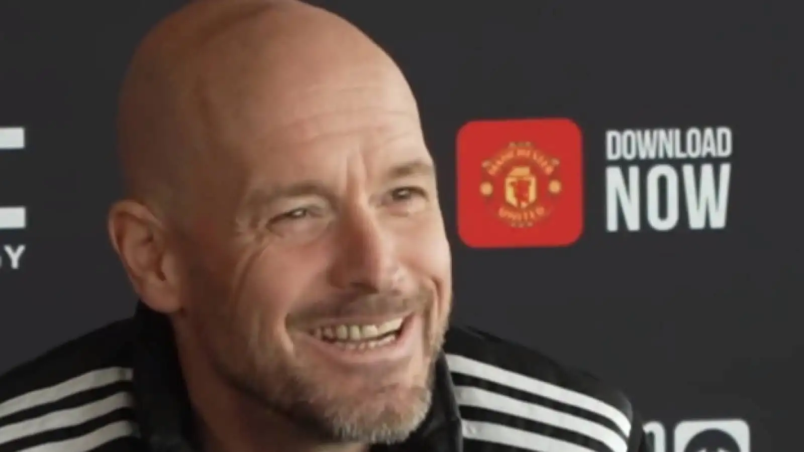 Erik ten Hag the Mancheser United manager pic via MUFC TV