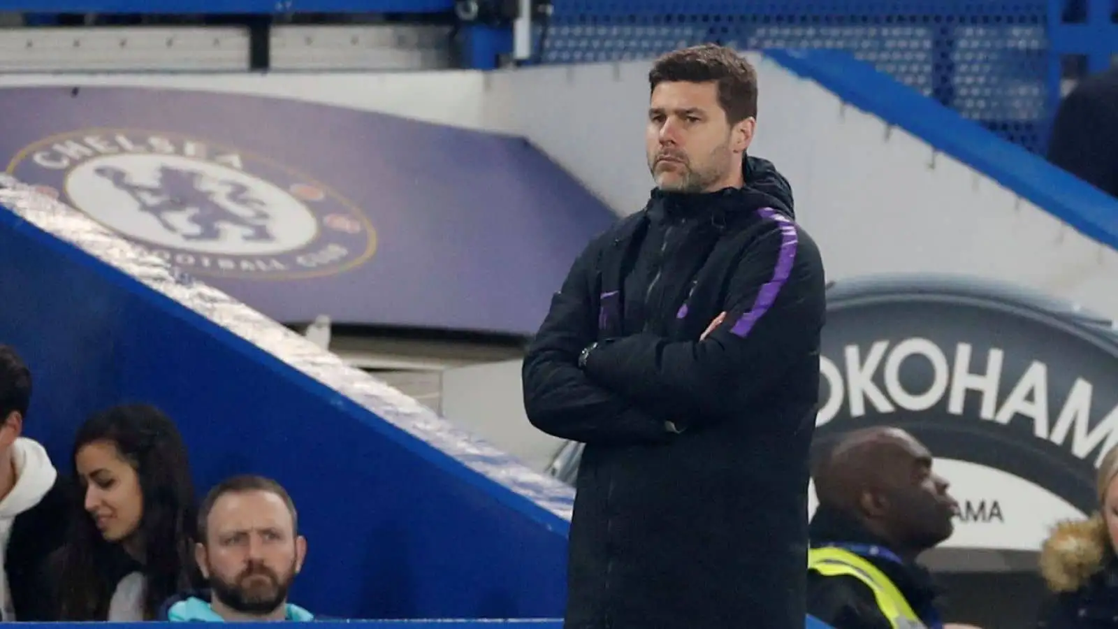 Mauricio Pochettino at Chelsea ground Stamford Bridge during his days as Tottenham manager