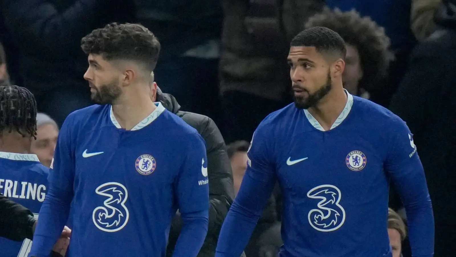 Chelsea players Christian Pulisic and Ruben Loftus-Cheek