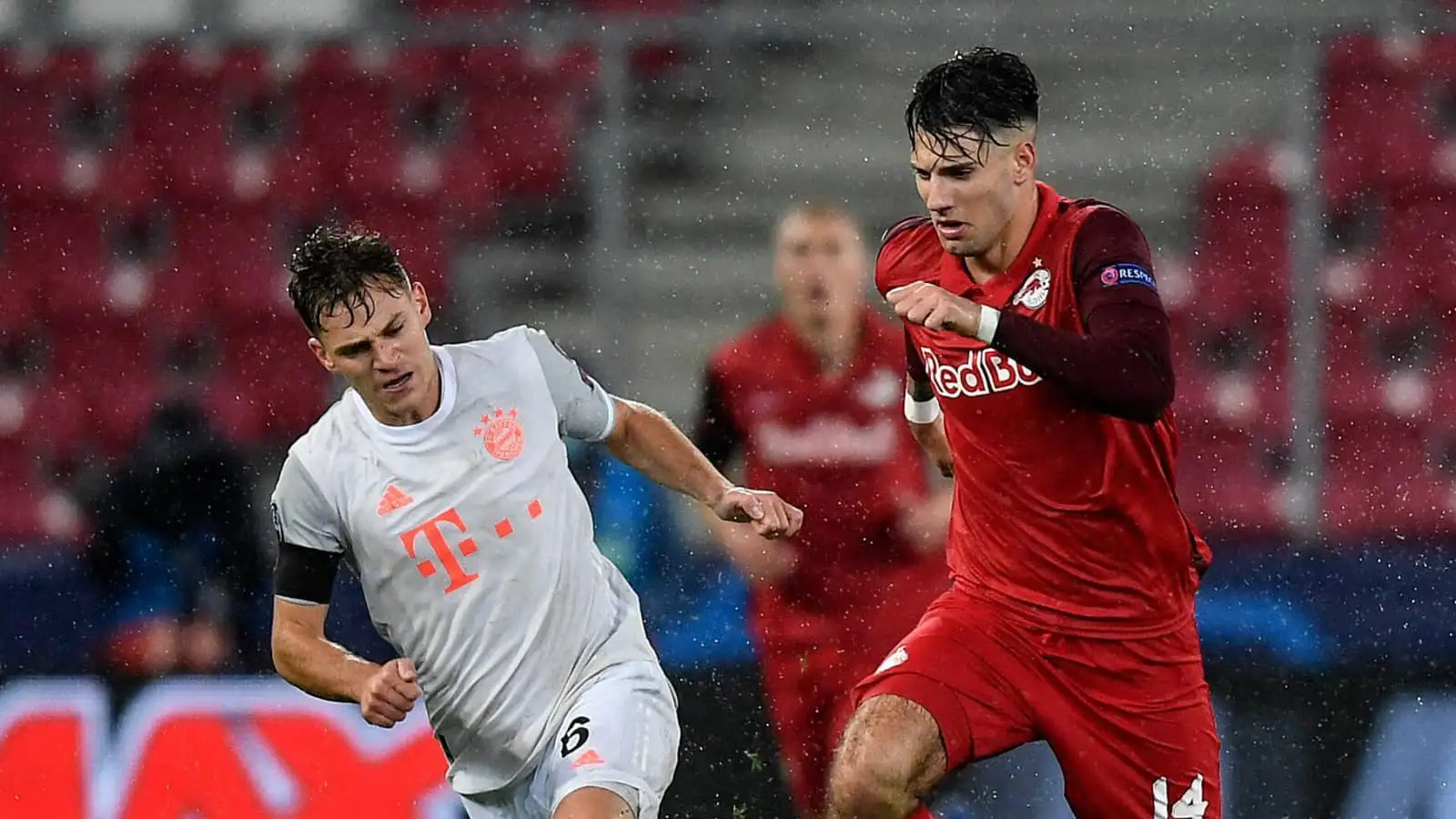 Bayern Munich midfielder Joshua Kimmich and RB Leipzig attacker Dominik Szoboszlai