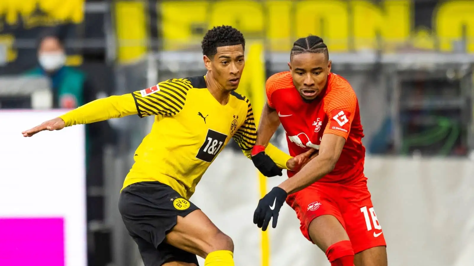 Jude Bellingham and Christopher Nkunku, Dortmund vs RB Leipzig