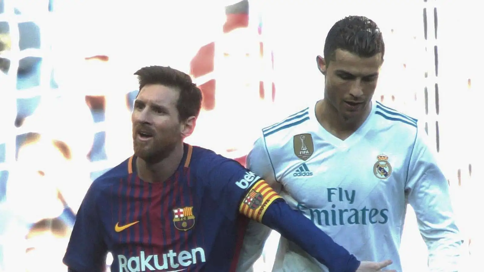 Lionel Messi and Cristiano Ronaldo Barcelona v Real Madrid El Clasico