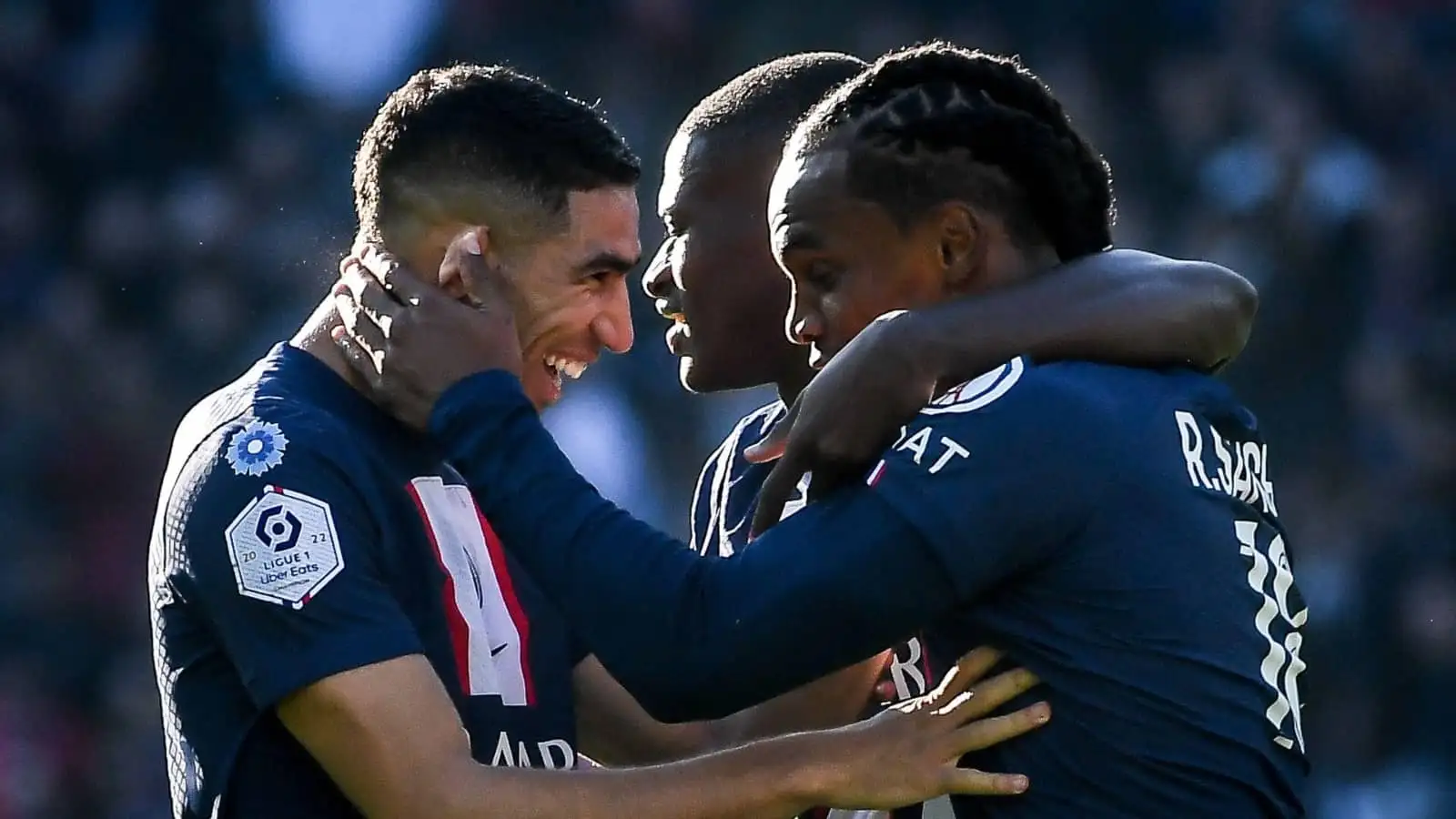 Achraf Hakimi and Renato Sanches, PSG