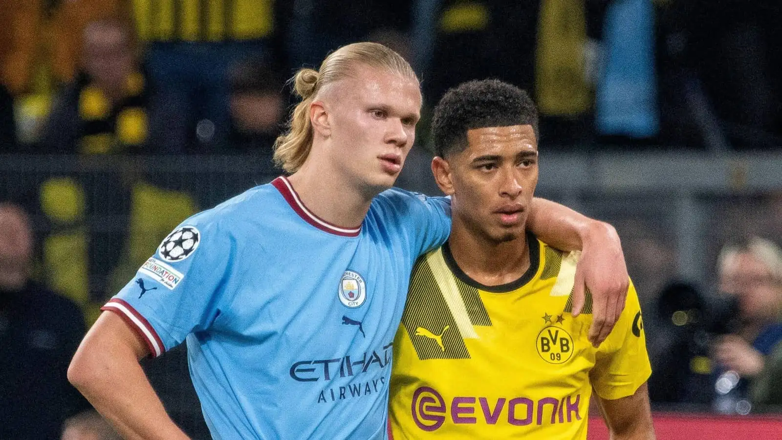 Erling Haaland and Jude Bellingham, Man City vs Dortmund