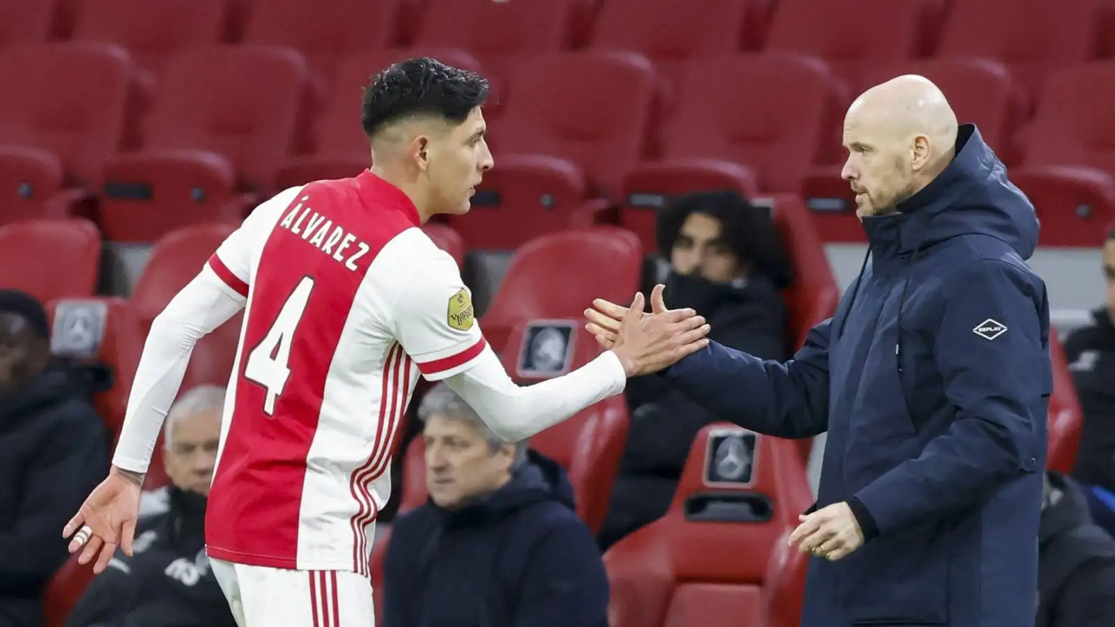 Edson Alvarez and Erik Ten Hag