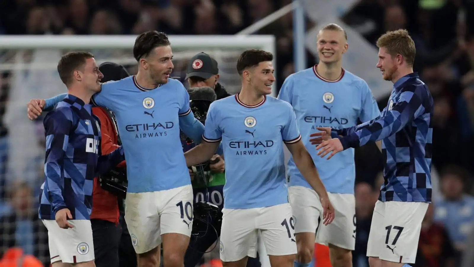 Man City stars Jack Grealish, Julian Alvarez, Erling Haaland and Kevin De Bruyne