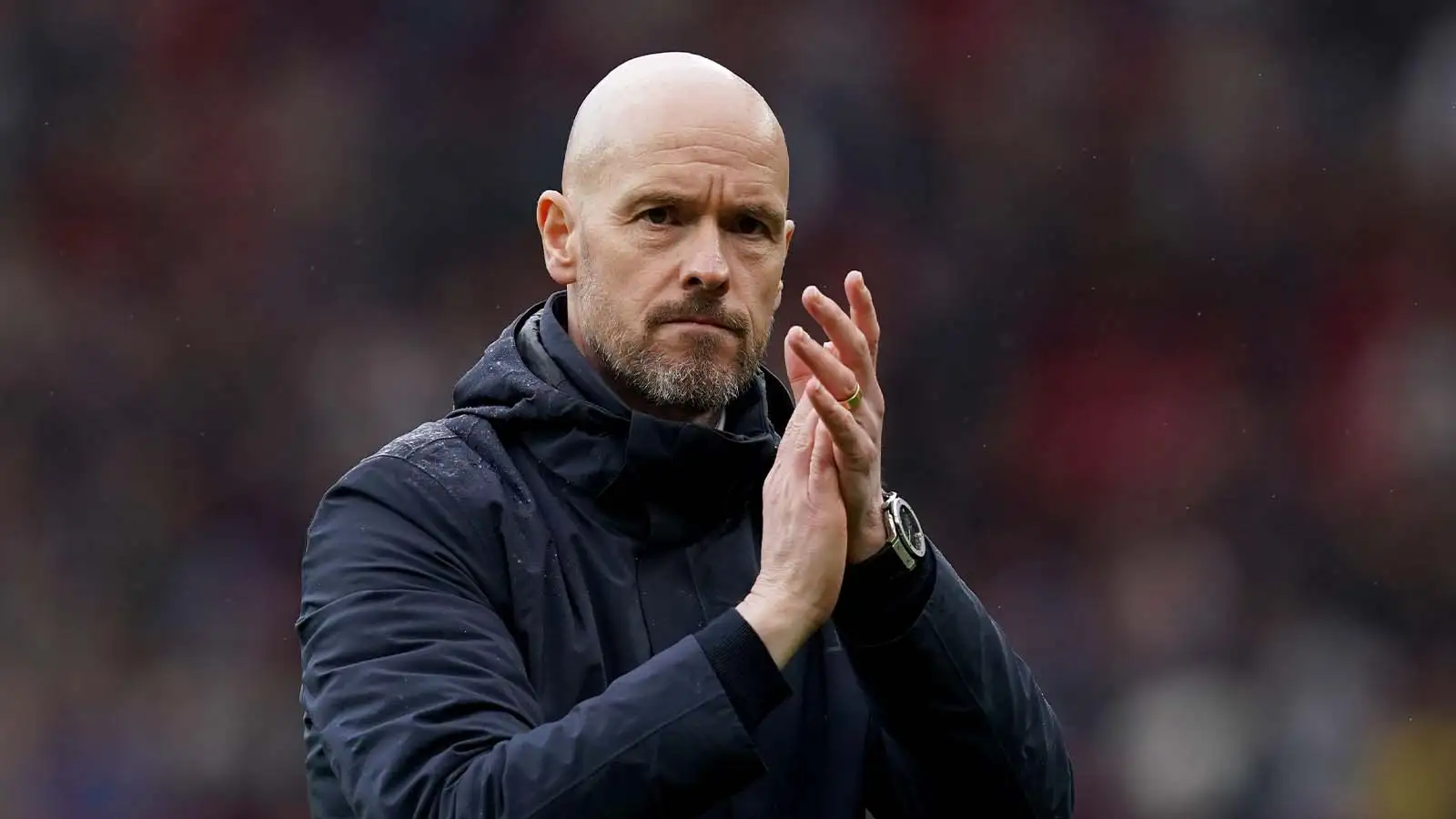 Manchester United manager Erik ten Hag at full time after the Premier League match at Old Trafford, Manchester. Picture date: Sunday April 30, 2023.