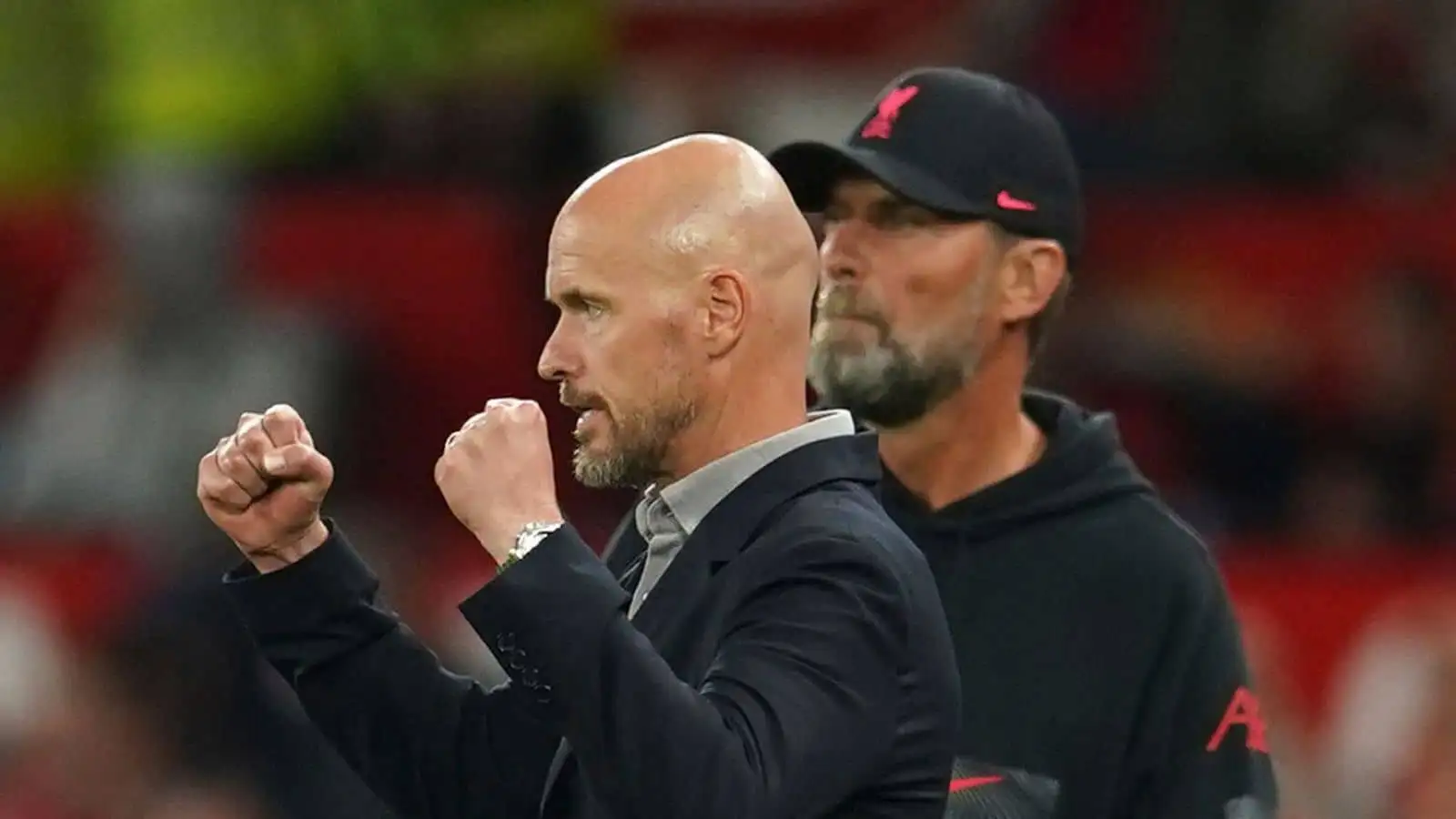 Erik ten Hag and Jurgen Klopp