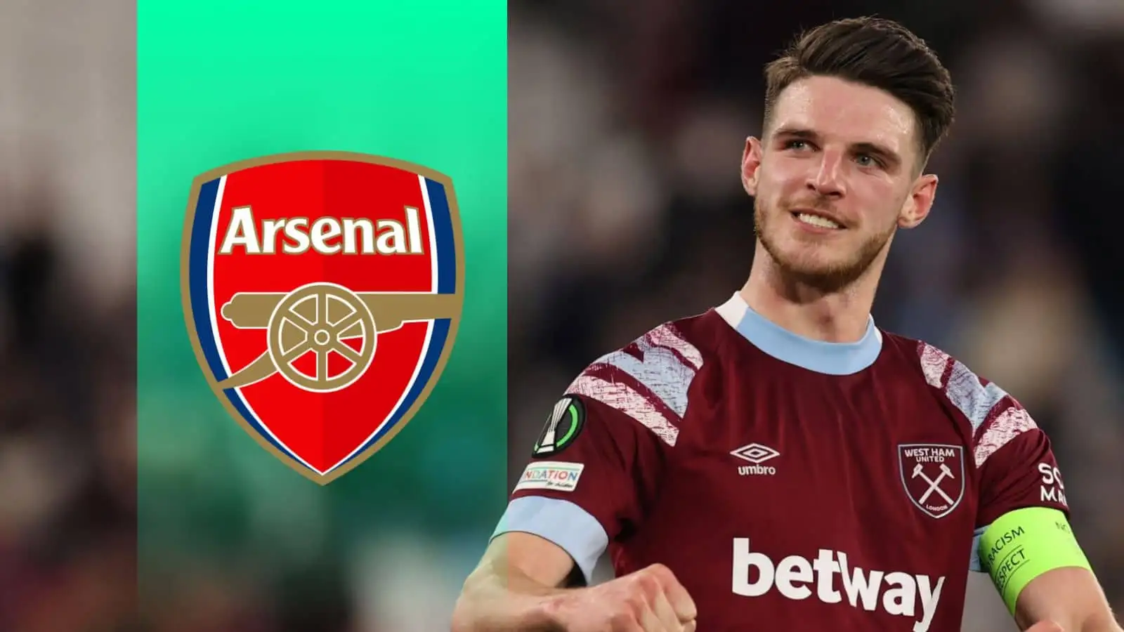 Declan Rice of West Ham is wanted by Arsenal