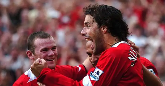 Wayne Rooney and Ruud van Nistelrooy Manchester United