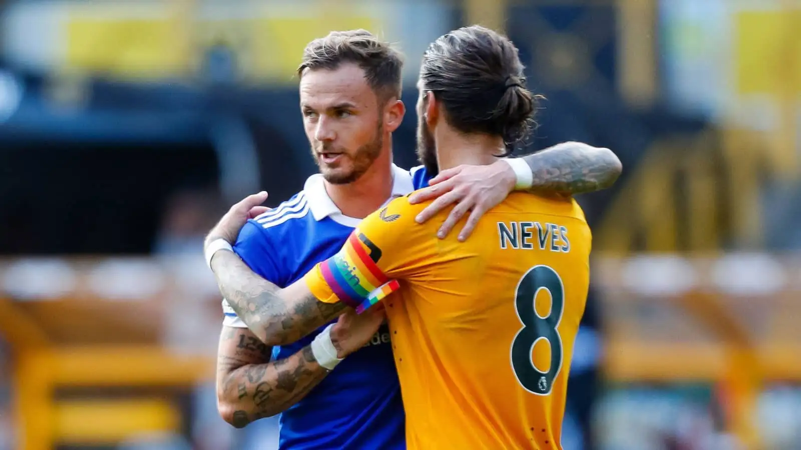 Leicester playmaker James Maddison and Wolves midfielder Ruben Neves