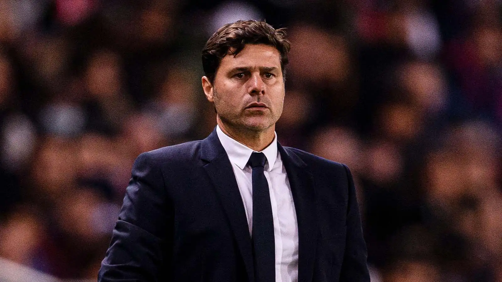 Head Coach Mauricio Pochettino during the Ligue 1 Uber Eats match between Paris Saint Germain and Lille OSC at Parc des Princes on October 29, 2021 in Paris, France.