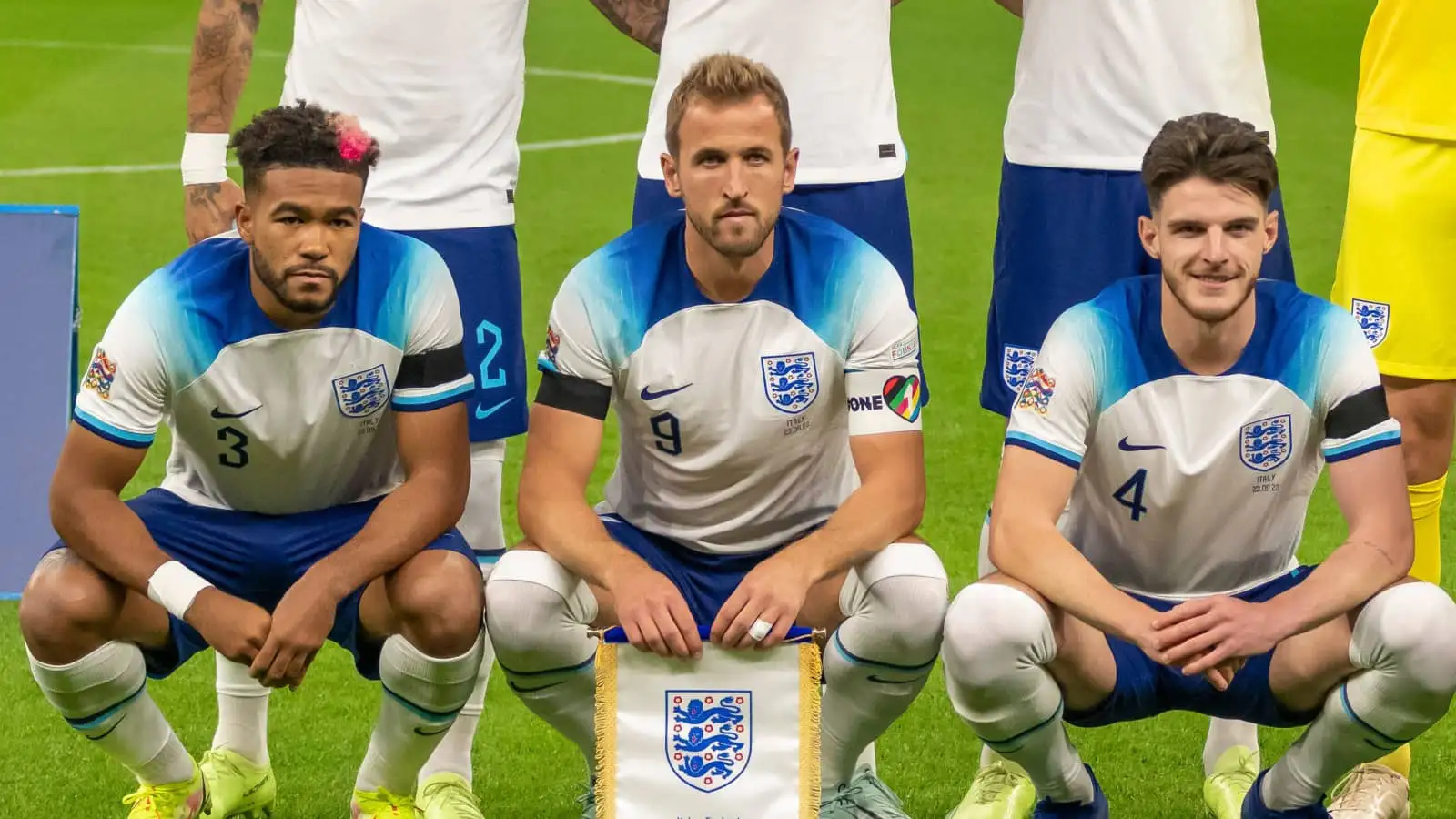 Harry Kane, Declan Rice, Reece James, England, September 2022