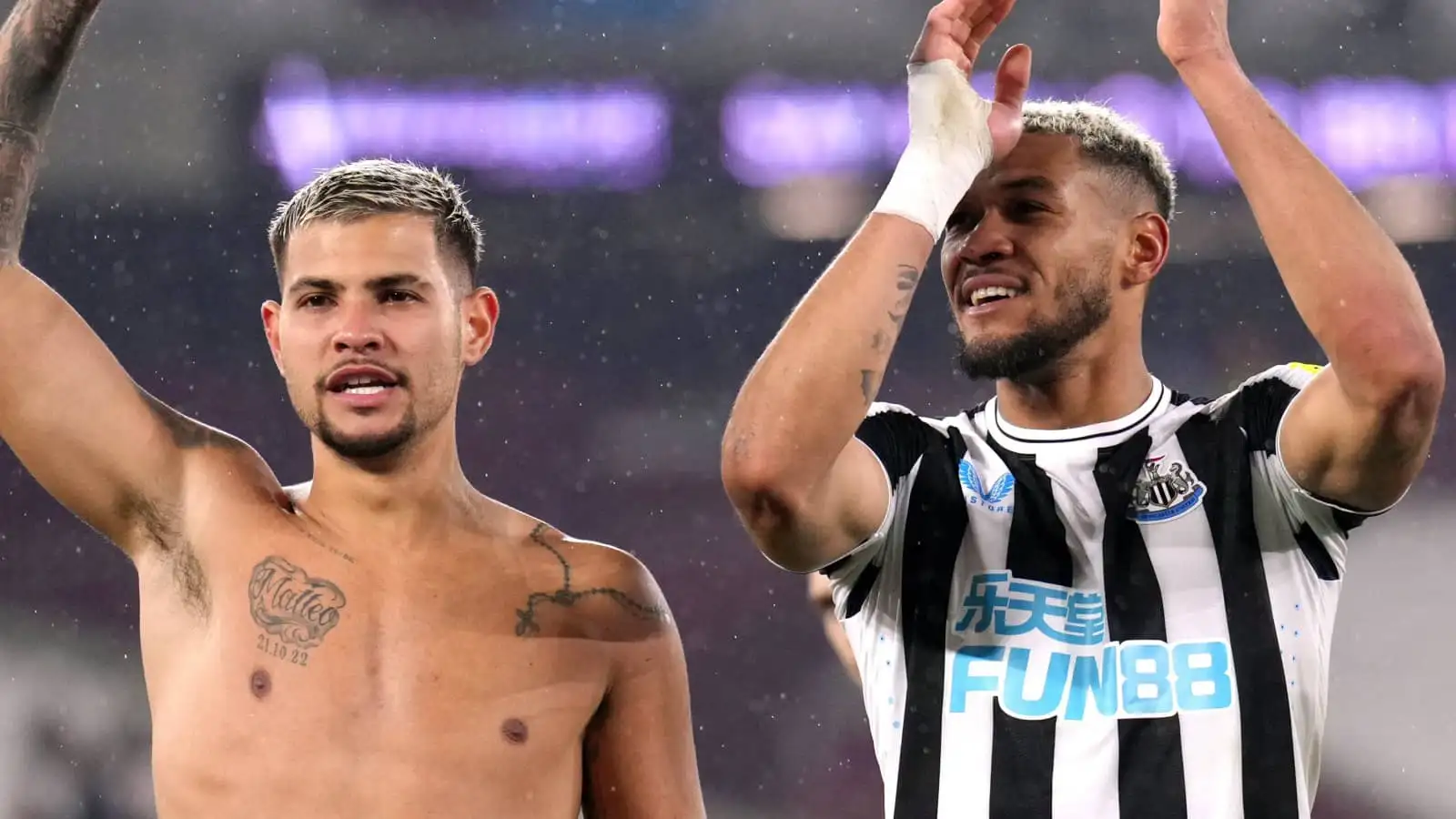 Bruno Guimaraes, Joelinton, Newcastle United, April 2023