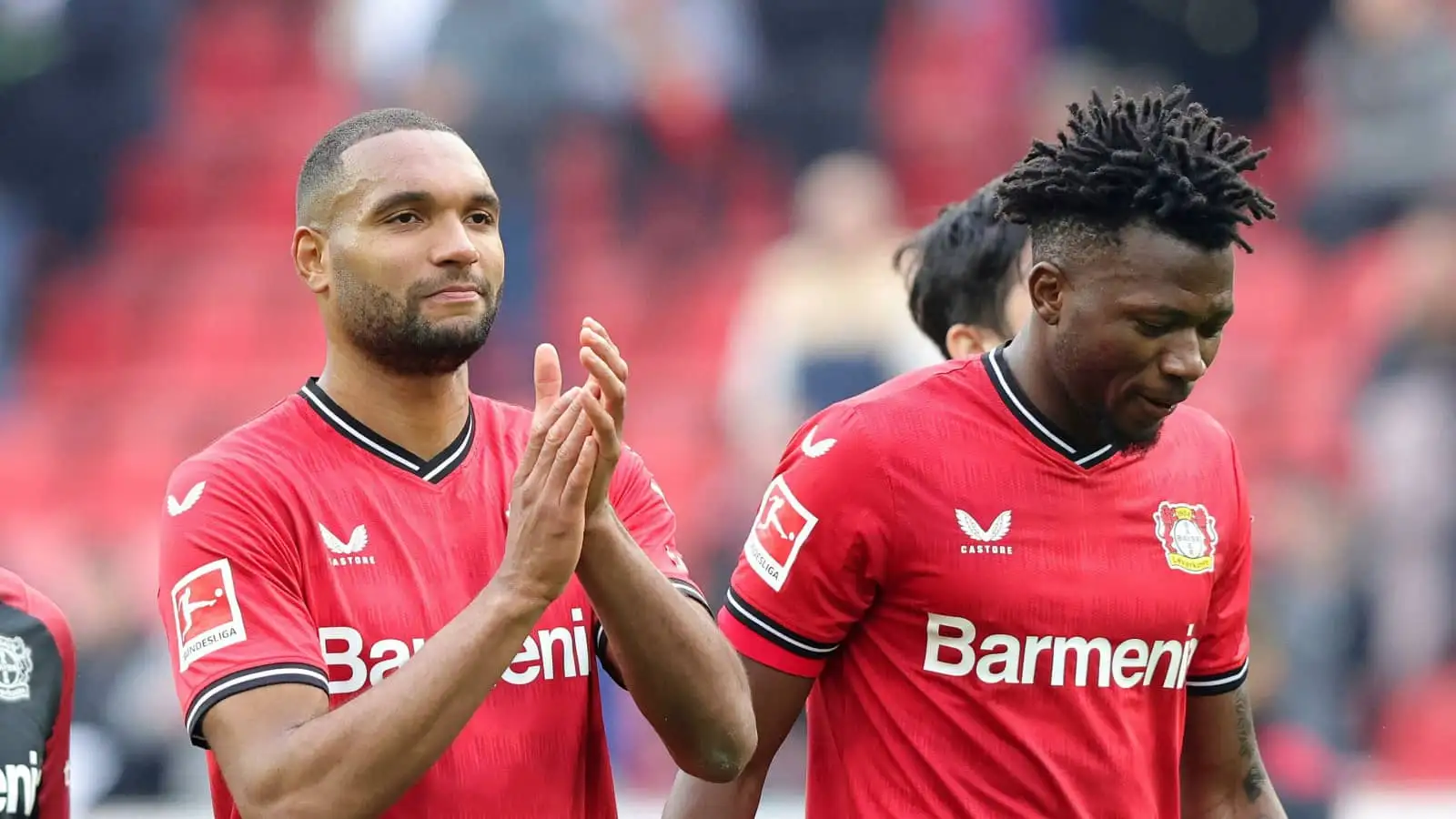 Jonathan Tah, Edmond Tapsoba, Bayer Leverkusen, April 2023