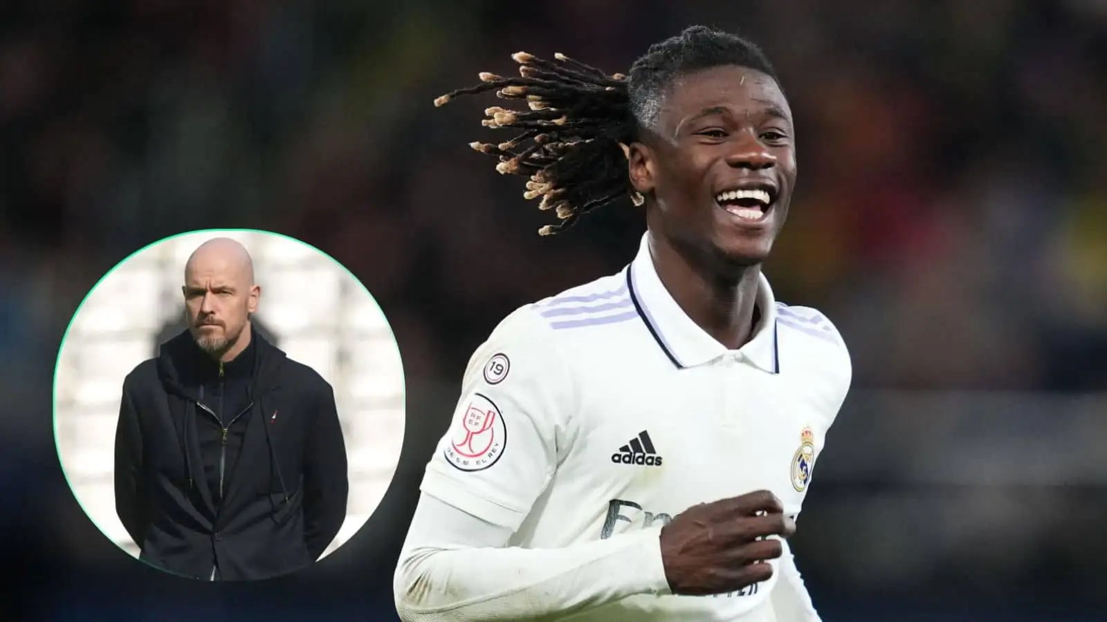 Eduardo Camavinga of Real Madrid is a target for Manchester United