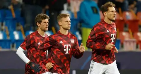 Bayern Munich trio Thomas Muller, Joshua Kimmich and Leon Goretzka