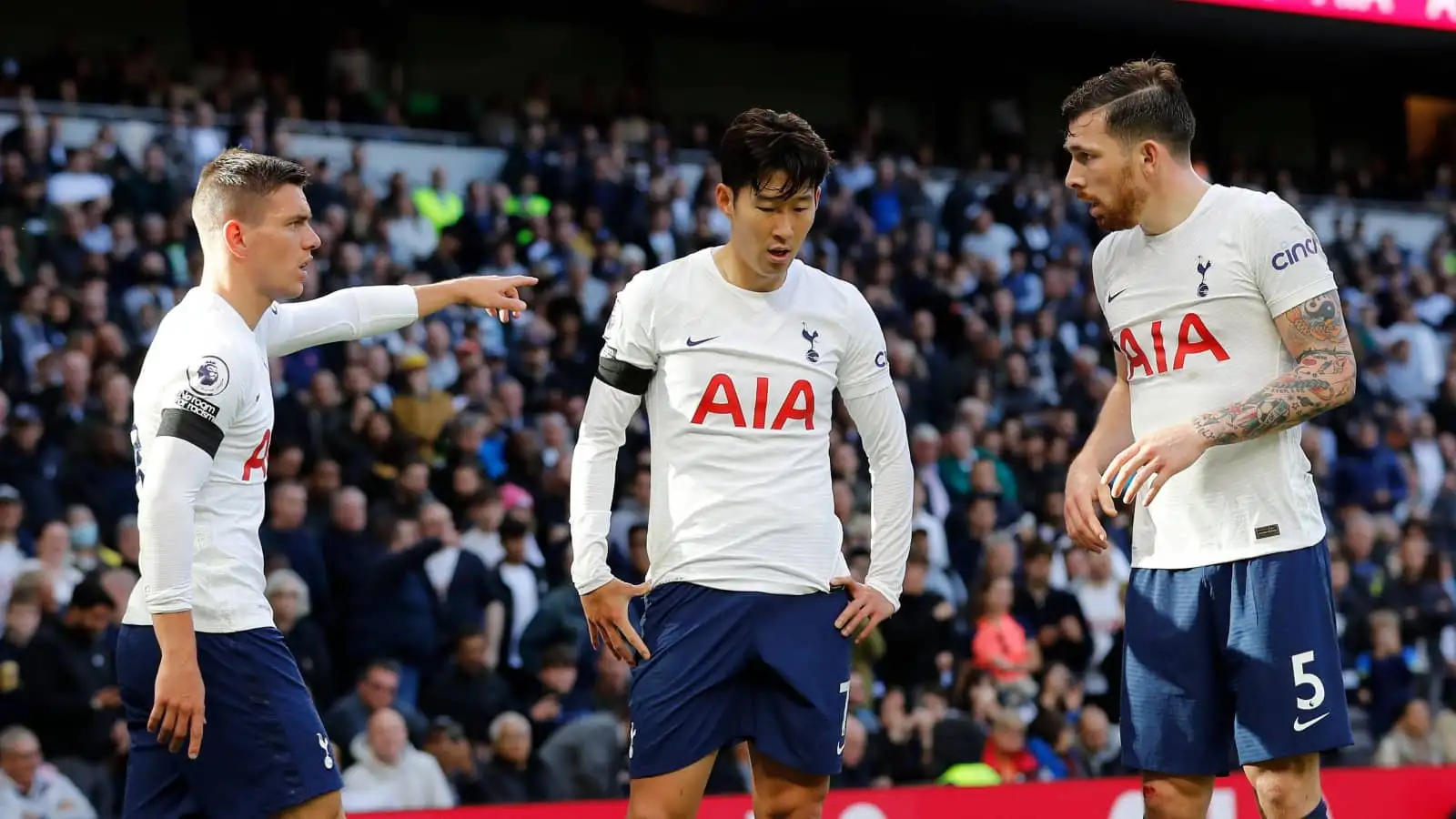 Tottenham stars Giovani Lo Celso, Son Heung-min and Pierre-Emile Hojbjerg