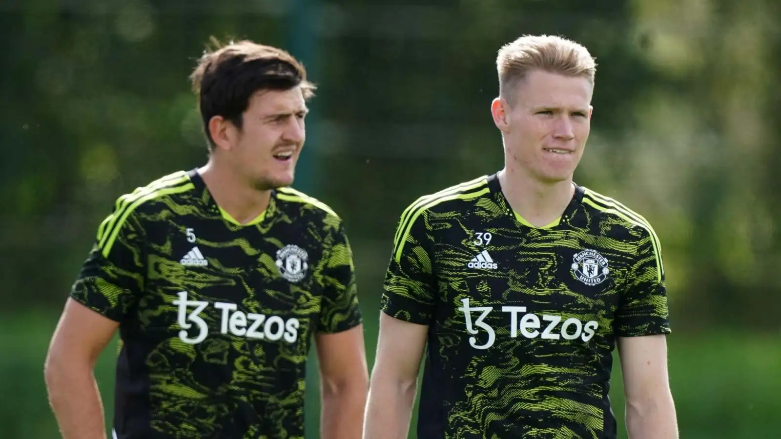 Scott McTominay and Harry Maguire of Manchester United