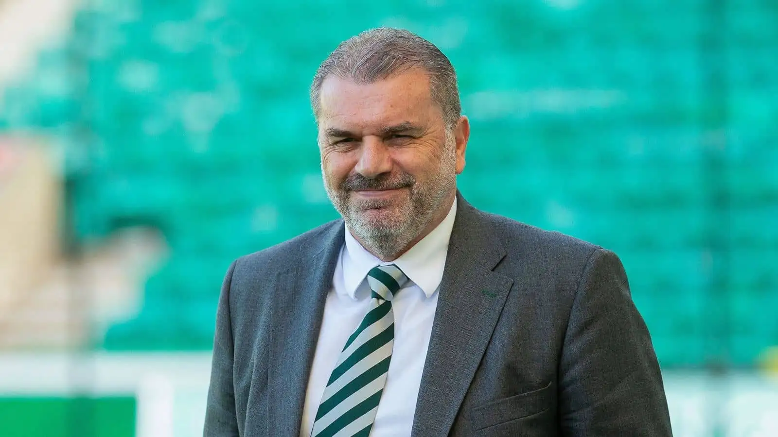 Ange Postecoglou during his time as Celtic manager arrives at Easter Road for a Scottish Premiership game against Hibernian