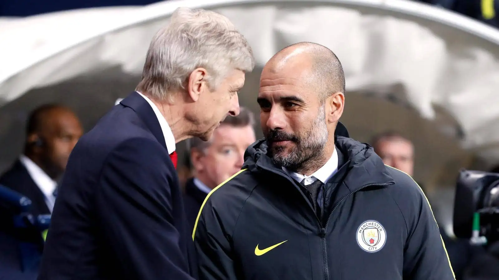 Arsene Wenger and Pep Guardiola