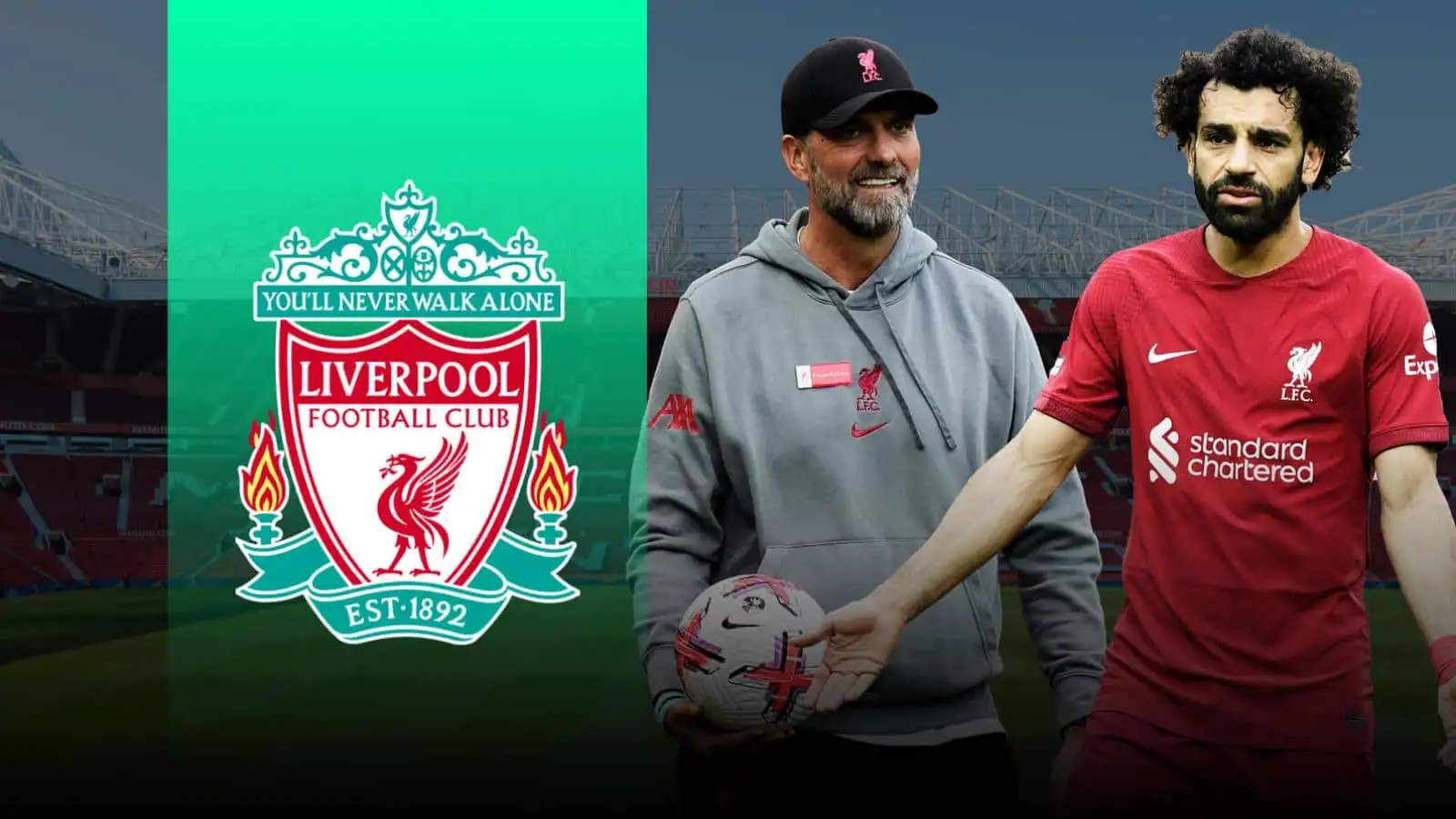 Liverpool Jurgen Klopp and Mohamed Salah