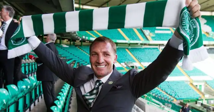 New Celtic Manager Brendan Rodgers in May 2016 as he is uneviled for first Celtic spell