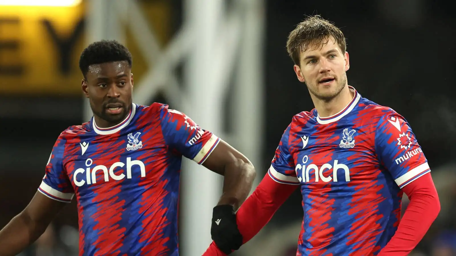 Crystal Palace centre-backs Marc Guehi and Joachim Andersen