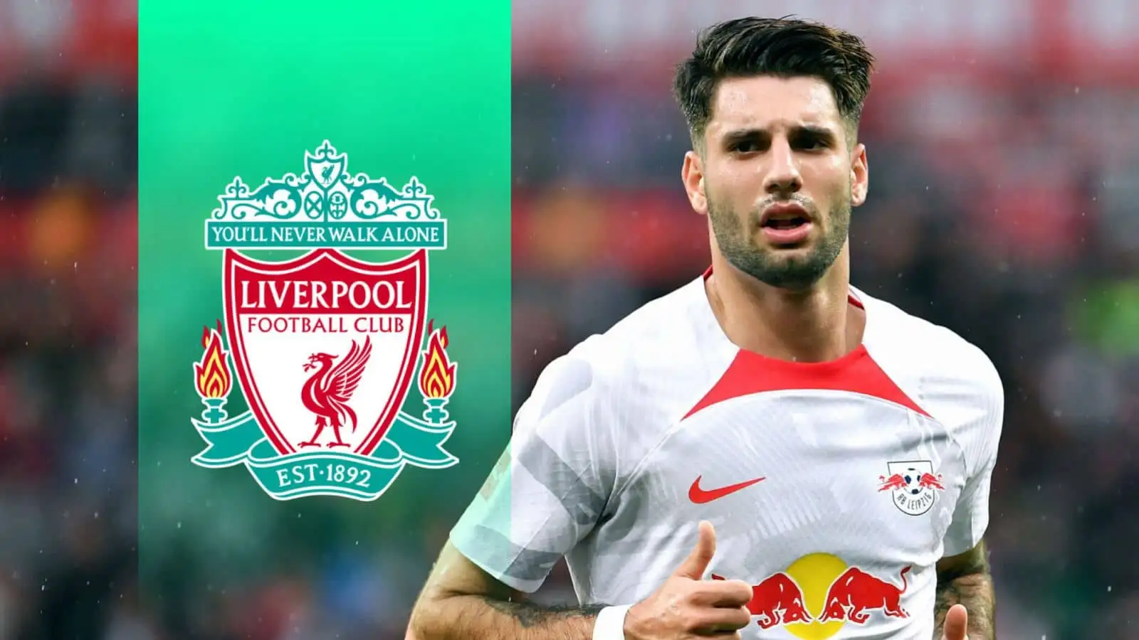 Dominik Szoboszlai of RB Leipzig is a Liverpool transfer target