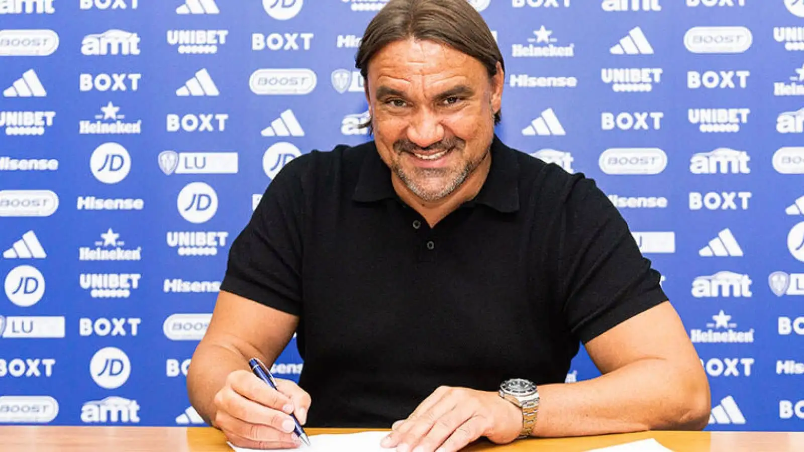 New Leeds manager Daniel Farke - pic via LeedsUnited.com