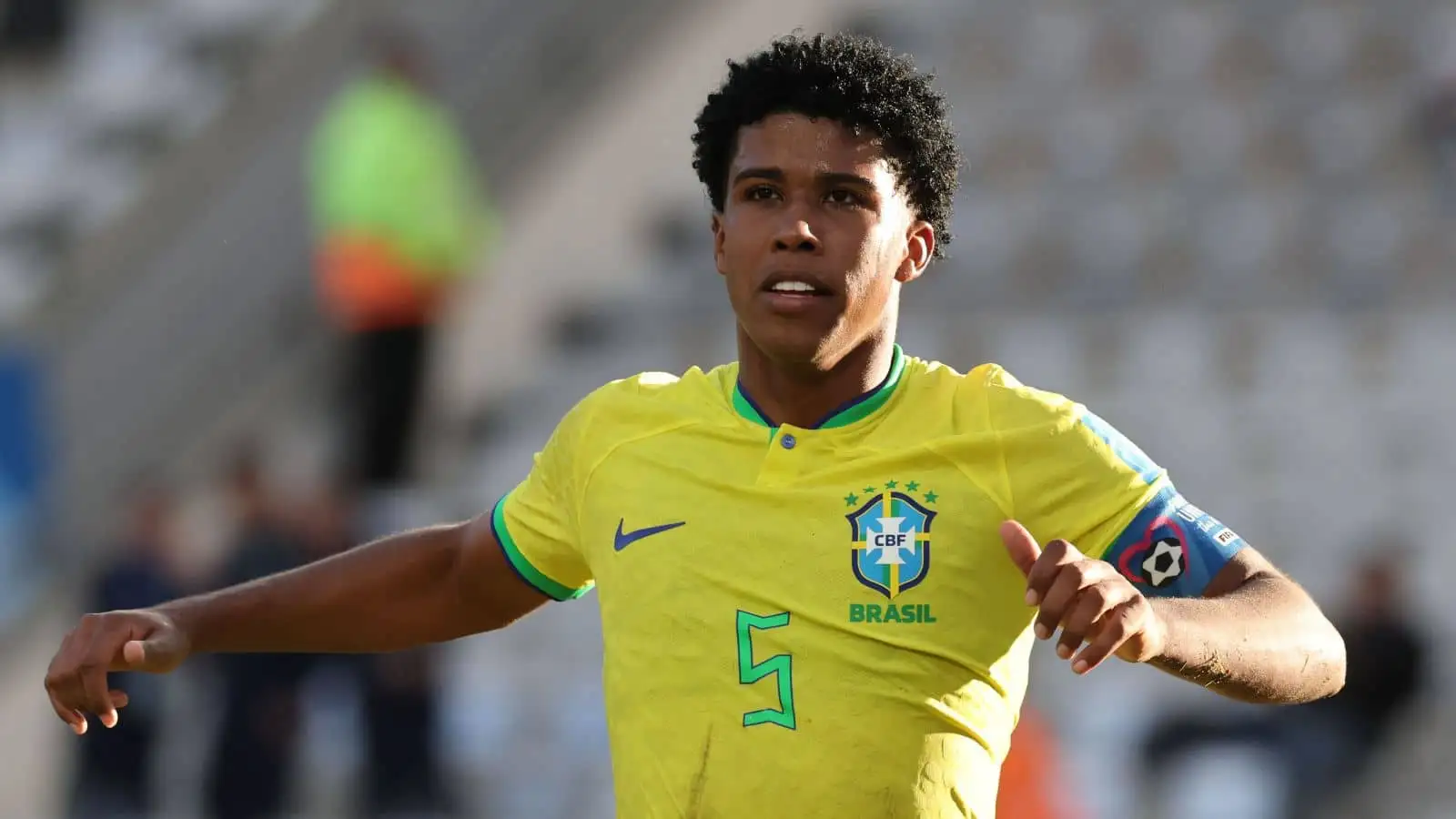 Andrey Santos playing for Brazil U20