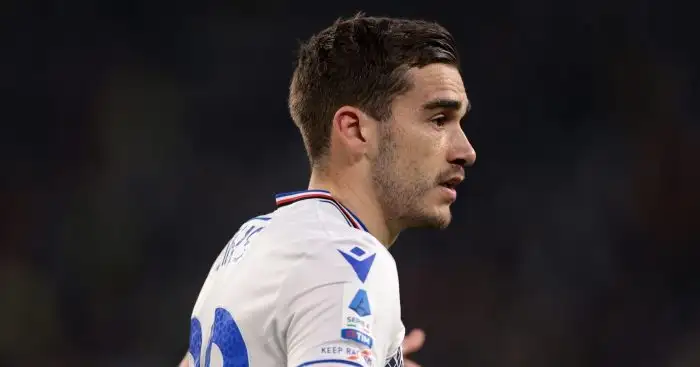 Harry Winks in action while on loan at Sampdoria