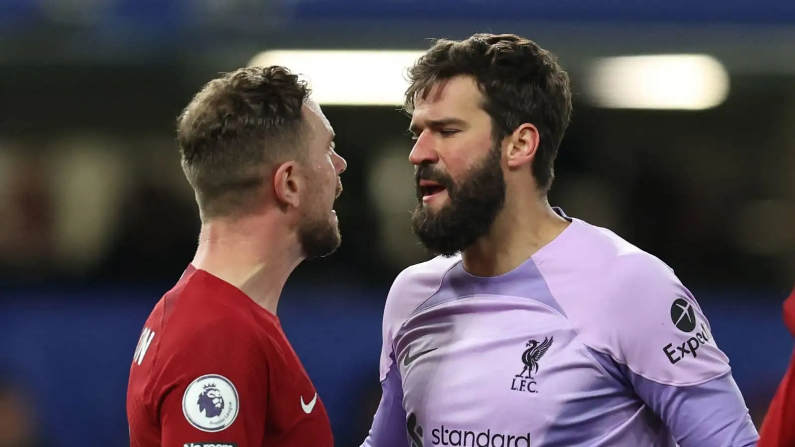 Liverpool stars Jordan Henderson and Alisson Becker