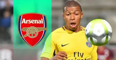 Kylian Mbappe of Paris Saint-Germain is being linked with an unlikely Arsenal transfer
