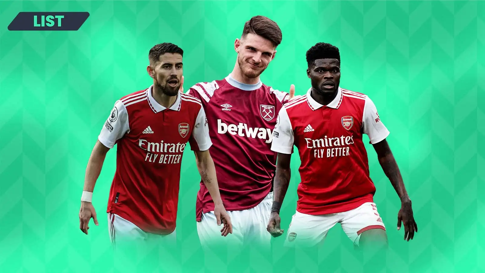 Declan Rice: Comparing his Premier League stats with the other Arsenal midfielders ahead of £100milllion move