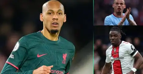 Liverpool make four-man Fabinho replacement list including Man City, Southampton stars – but not another linked Prem option