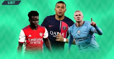 Kylian Mbappe, Erling Haaland, Bukayo Saka and the 11 most valuable footballers in the world in 2023