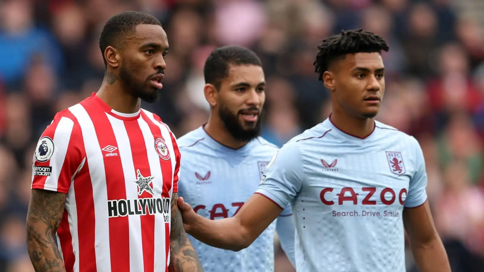 Ollie Watkins and Ivan Toney, Aston Villa vs Brentford