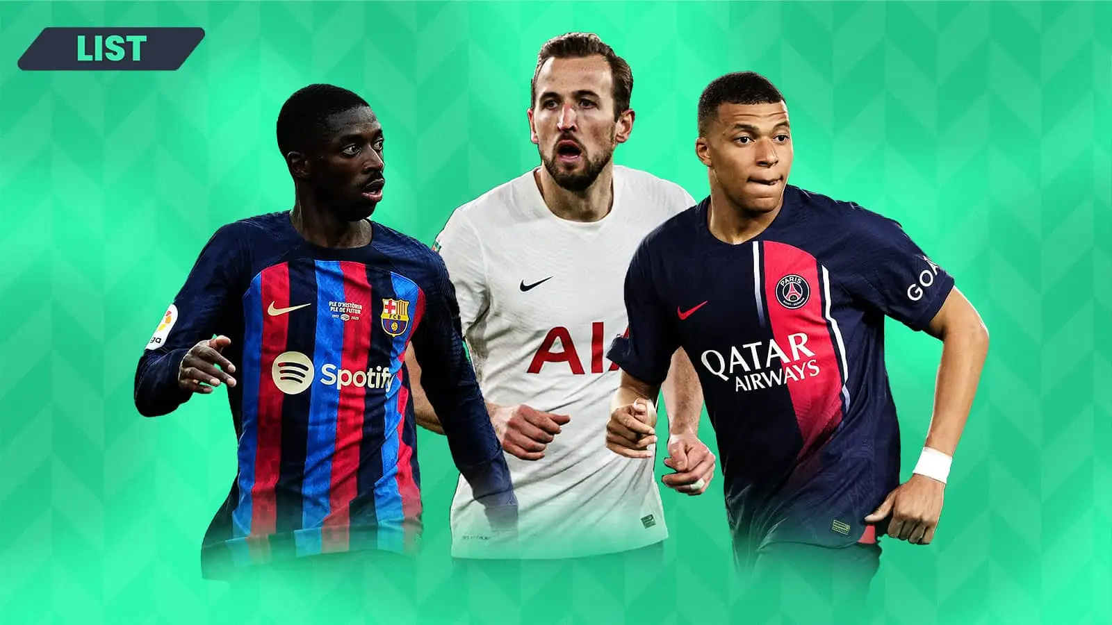 An amazing Xl of players who could be available on free transfers in summer 2024, including Mbappe, Kane and Liverpool defender