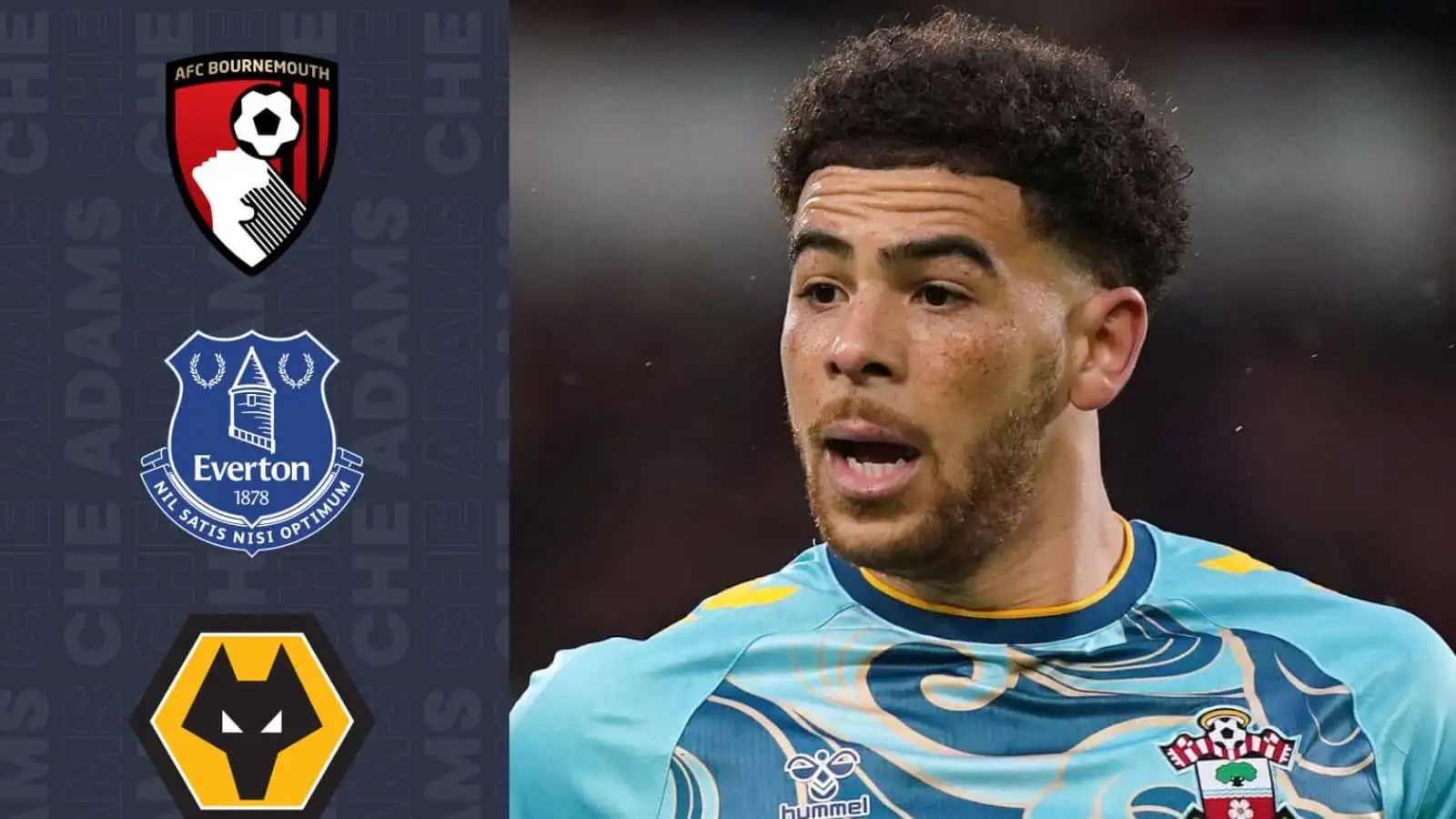 Southampton striker Che Adams is wanted by Bournemouth Everton and Wolves