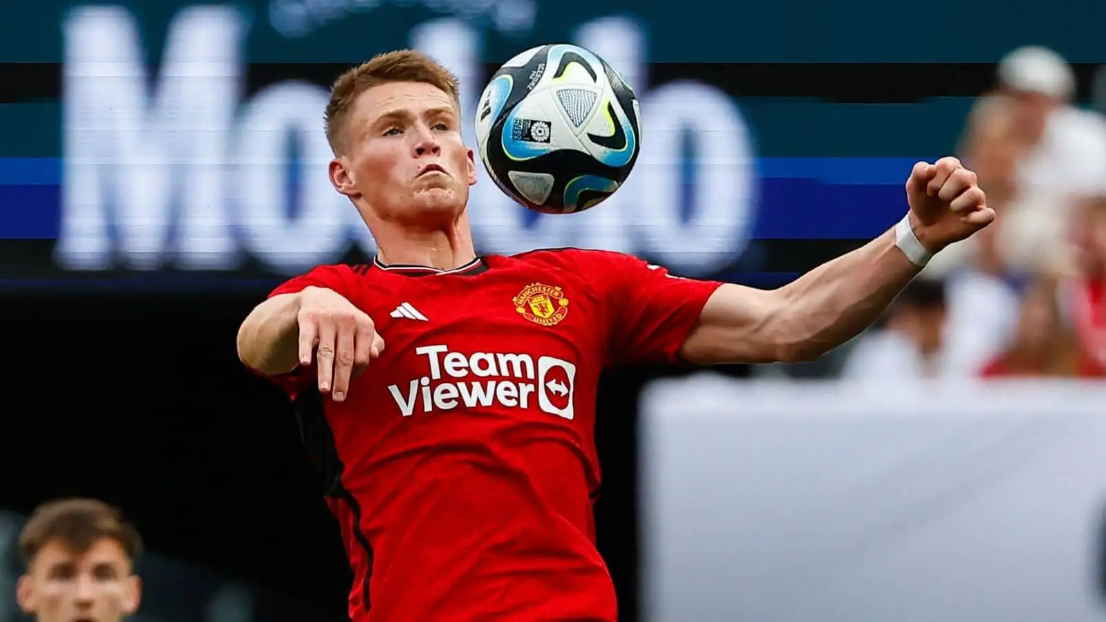 Scott McTominay no 39 of Manchester United during the Champions Tour soccer game against Arsenal on July 22, 2023 at MetLife Stadium in East Rutherford, New Jersey