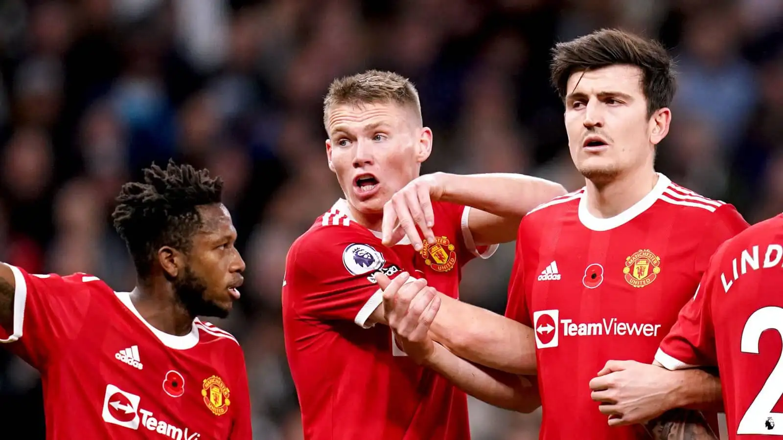 Harry Maguire, Scott McTominay, Fred, Manchester United, October 2021