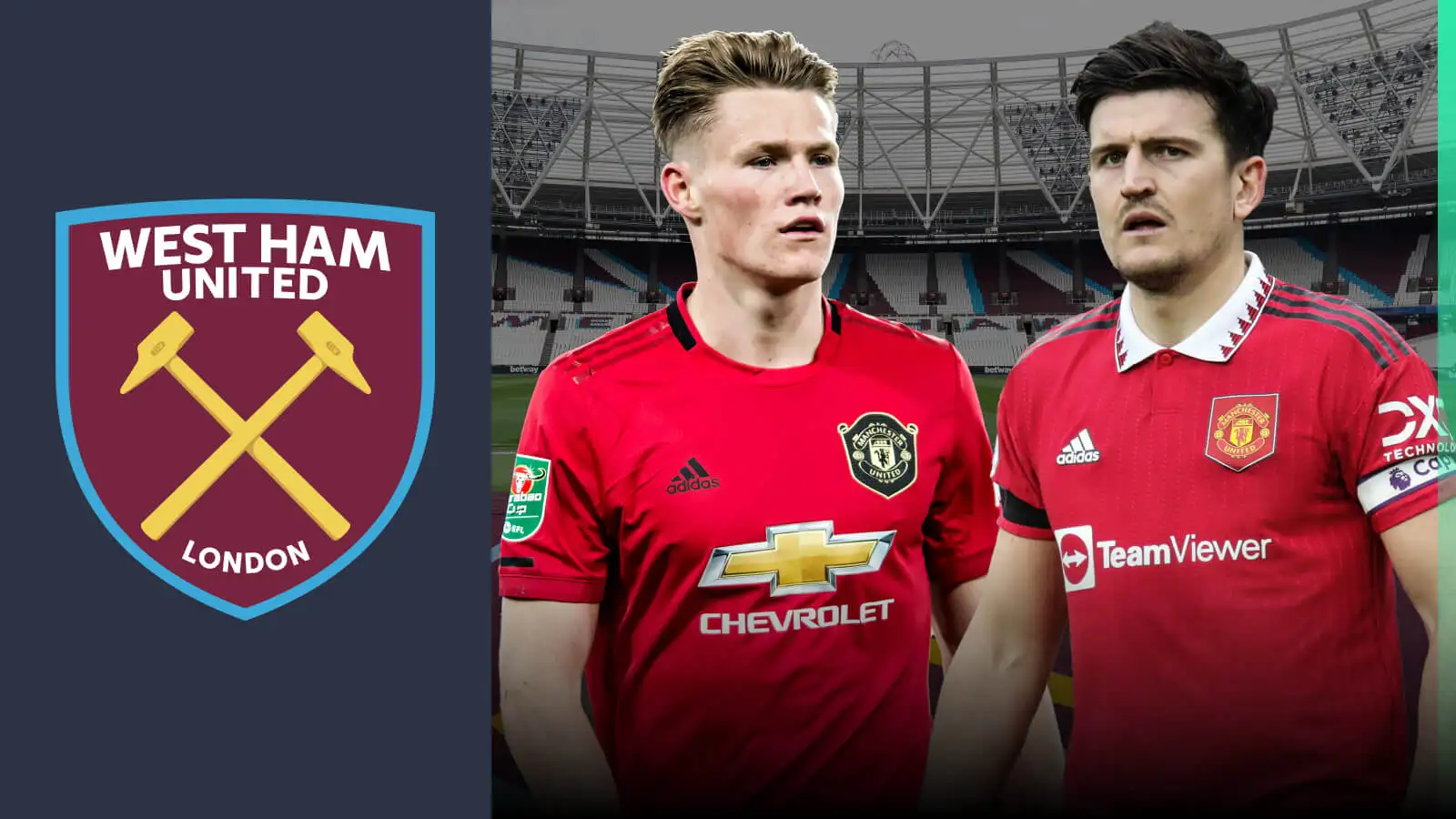 West Ham badge, Man Utd stars Scott McTominay and Harry Maguire