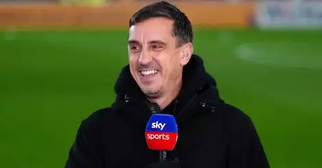 Gary Neville rips into two Tottenham players ‘not good enough’ as he warns of ‘huge problem’ that will cost Postecoglou top four