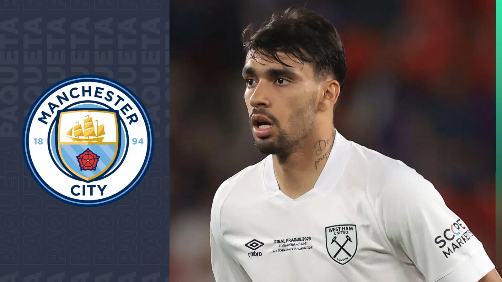 Man City linked West Ham midfielder Lucas Paqueta