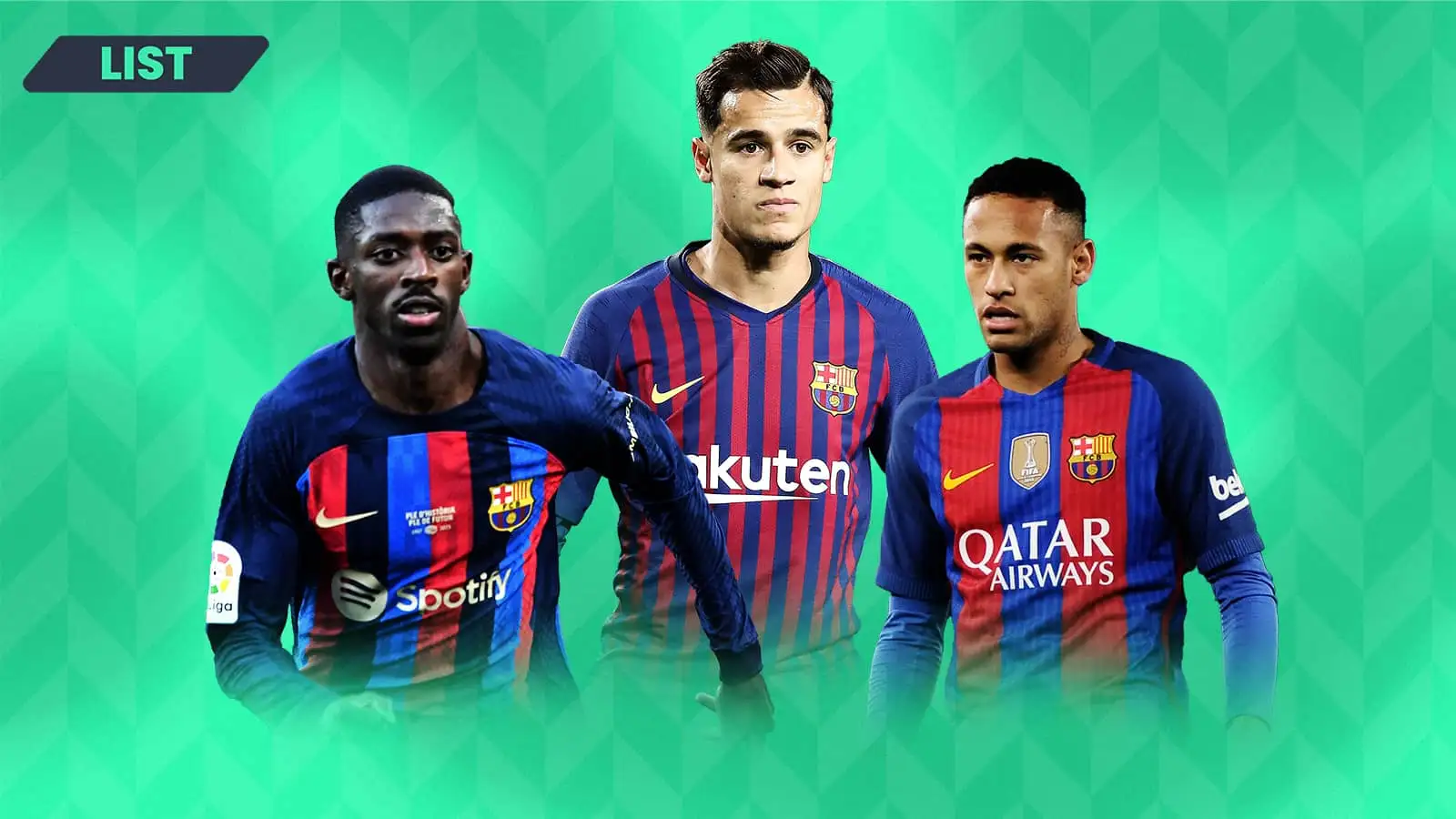 The 10 most expensive Barcelona transfers of all time and how they fared: Coutinho, Dembele, Neymar…