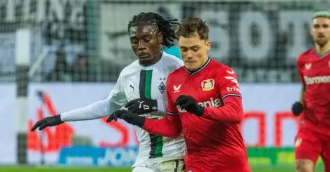 Manu Kone and Florian Wirtz, Gladbach vs Leverkusen