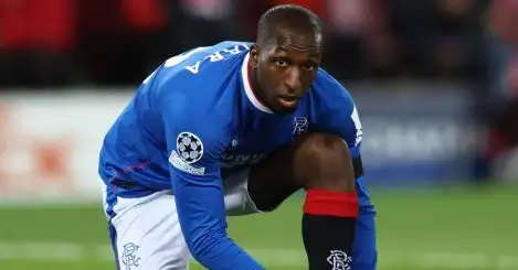 Glen Kamara of Rangers during the UEFA Champions League match at Anfield, Liverpool