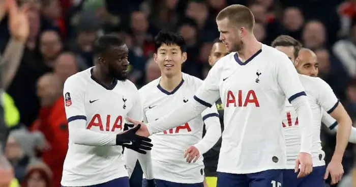 Tottenham stars Tanguy Ndombele, Son Heung-min and Eric Dier