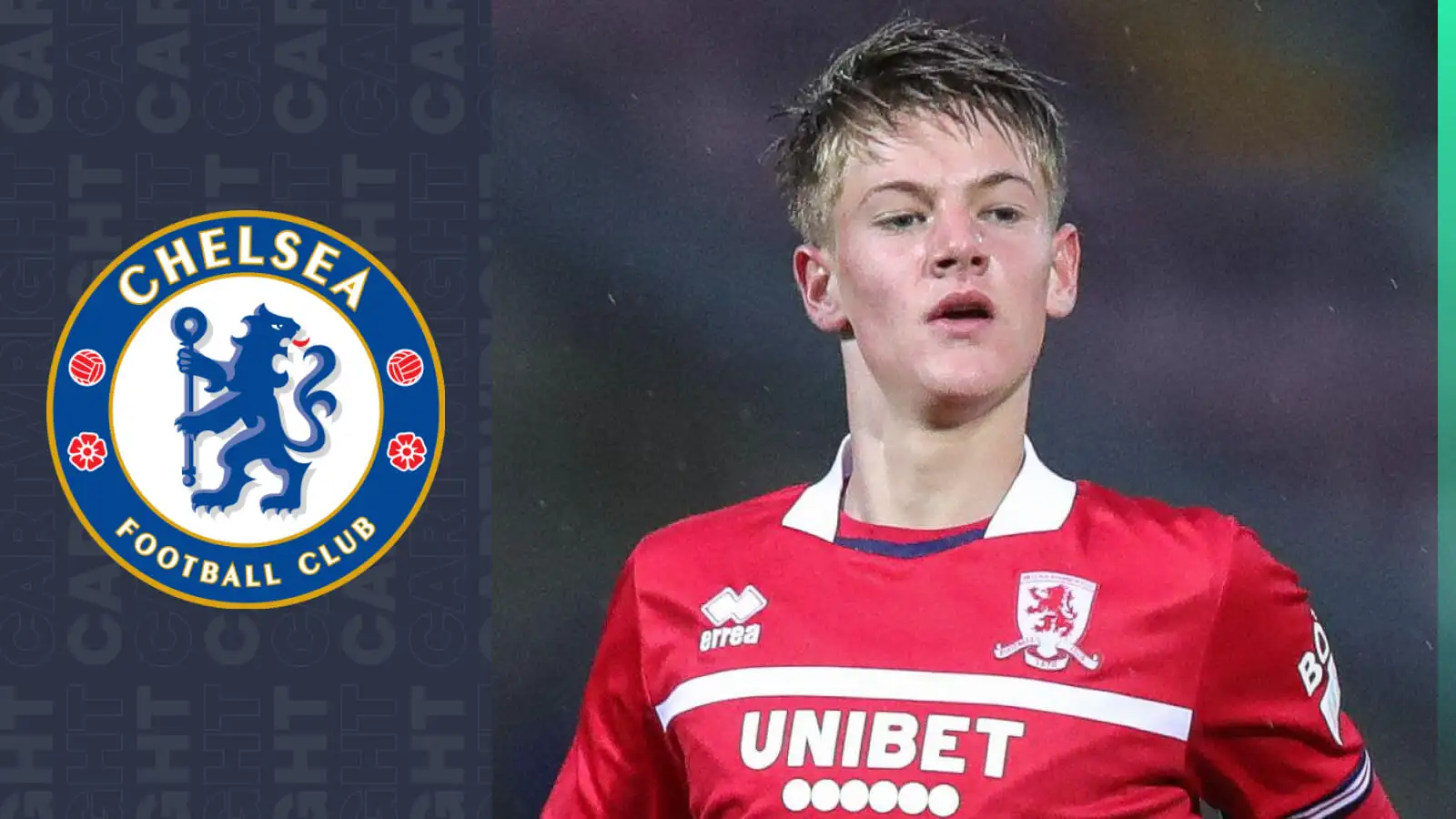 Chelsea linked Middlesbrough youngster Fin Cartwright